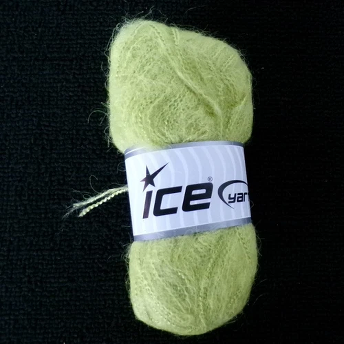 4 Ice Yarn Skeins Cannes Mohair Lime Green 2 OZ
