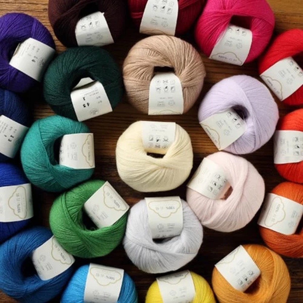 Cashmere & Wool Lace Yarn - Hand-Knitting Fine Yarn | 40g 5