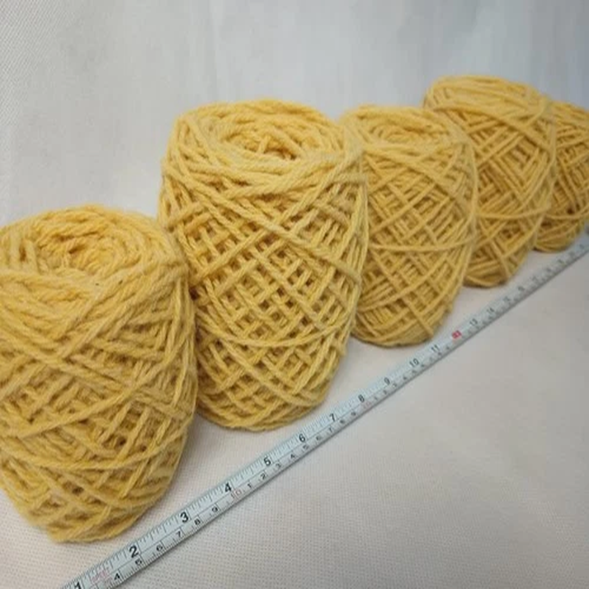 1 LB yellow yarn aran bulky weight knit crochet macrame weave sunshine 100% wool