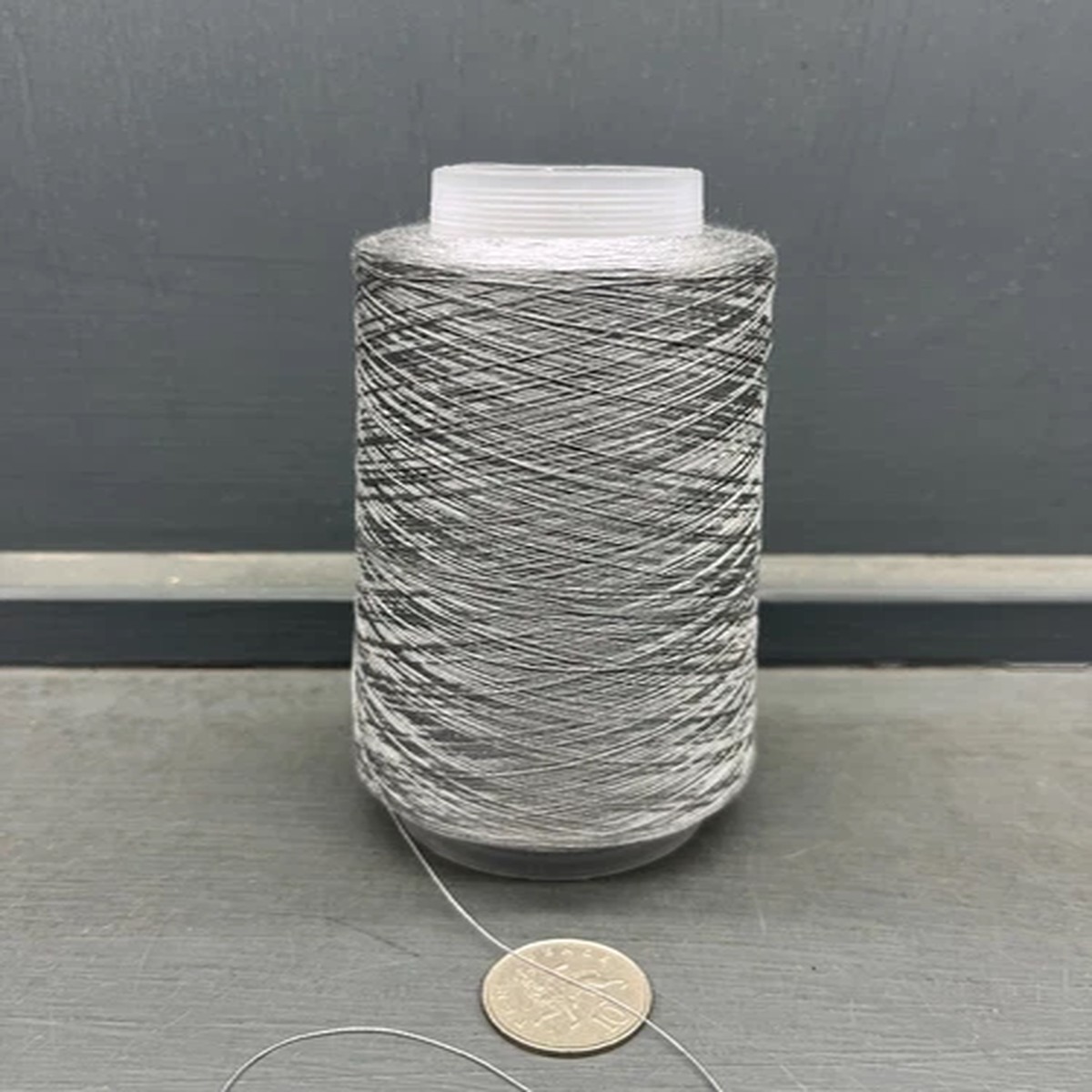 100G MID GREY COLOUR 2/80NM 100% VERY FINE SILK YARN STORM