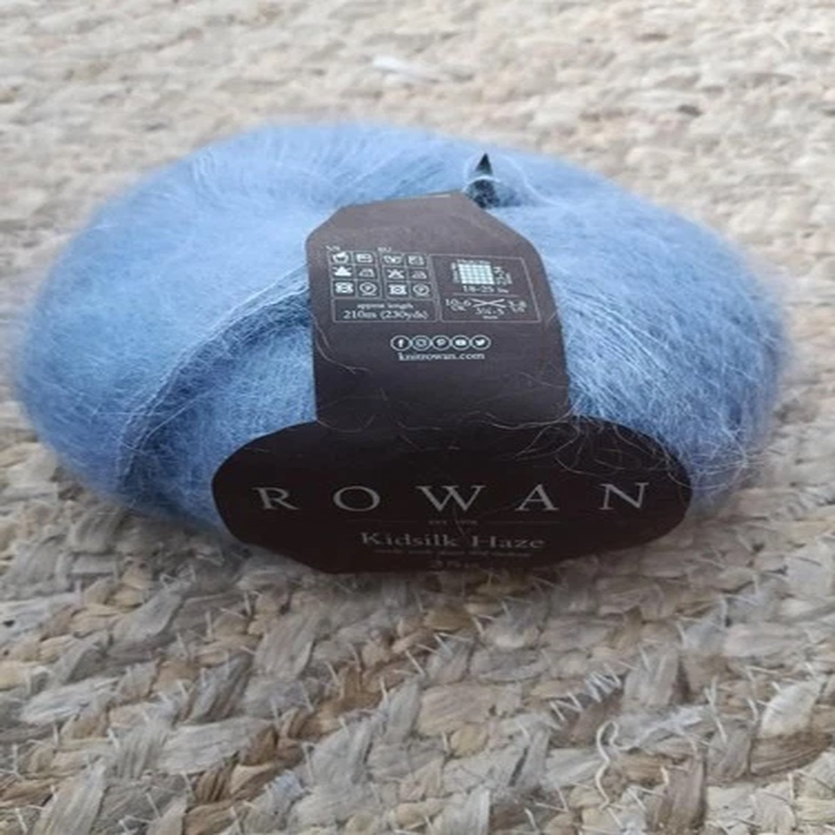 25g ROWAN KIDSILK HAZE mohair silk 691 DEPTH blue - WOOL KNITTING YARN - 4 ply