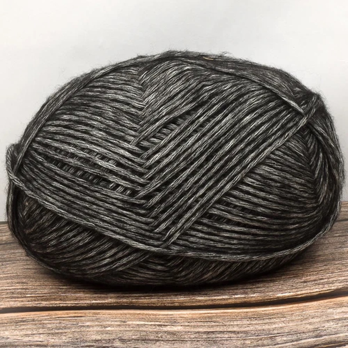 Puff Yarn (Dyed Raven) 10 ply Aran 100g 250m Acrylic Cotton Soft Black