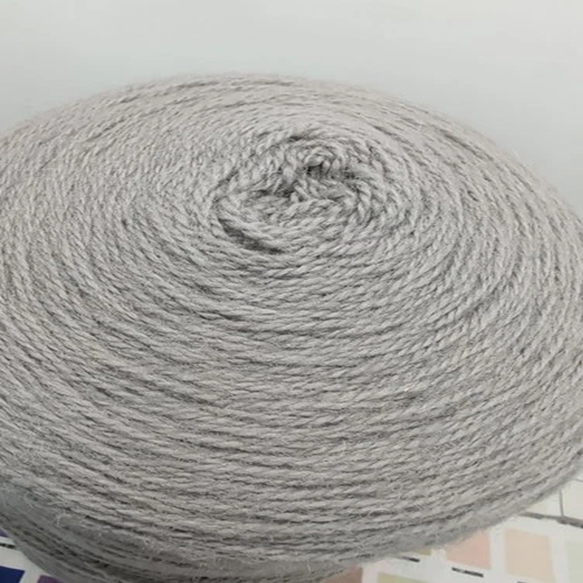 5 lb 3 oz New Zealand 2/54 Wool Yarn Weaving Knit Art 800 ypp Grey