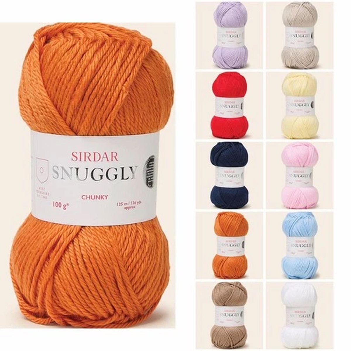 SNUGGLY CHUNKY Wool by SIRDAR * Knitting Yarn * Various Colours * 100g *
