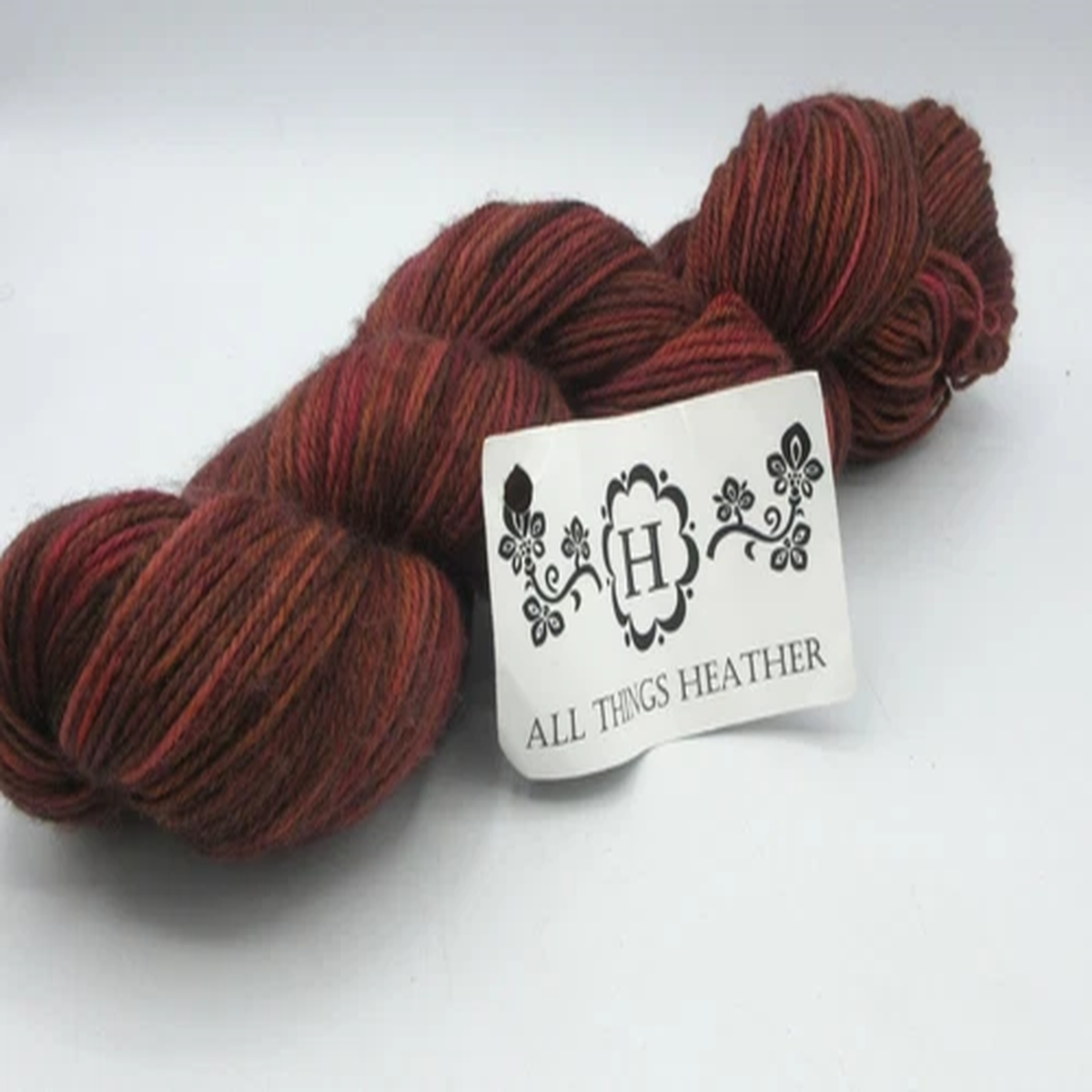 All Things Heather Hand Dyed Superwash Merino Sock Yarn 360 yds Truffle colorway