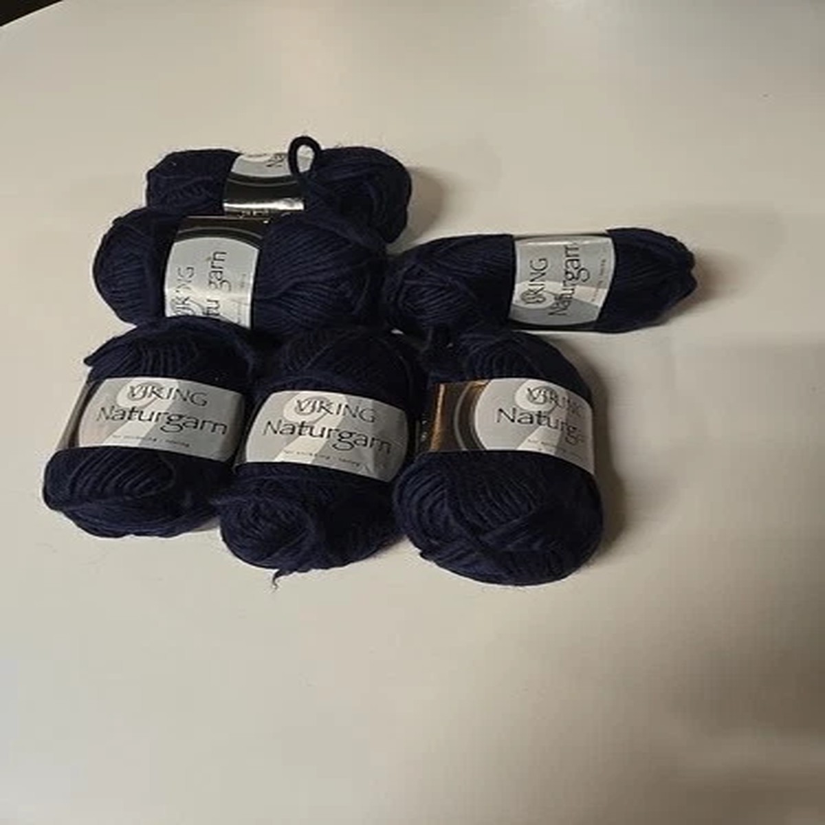 Naturgarn by Viking of Norway Cobalt Blue, Colorway #626 100% Wool, Lot of 6