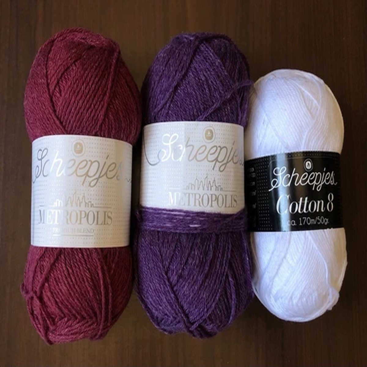 Scheepjes METROPOLIS Yarn 75% Extra Fine Merino & COTTON 8 100% Cotton