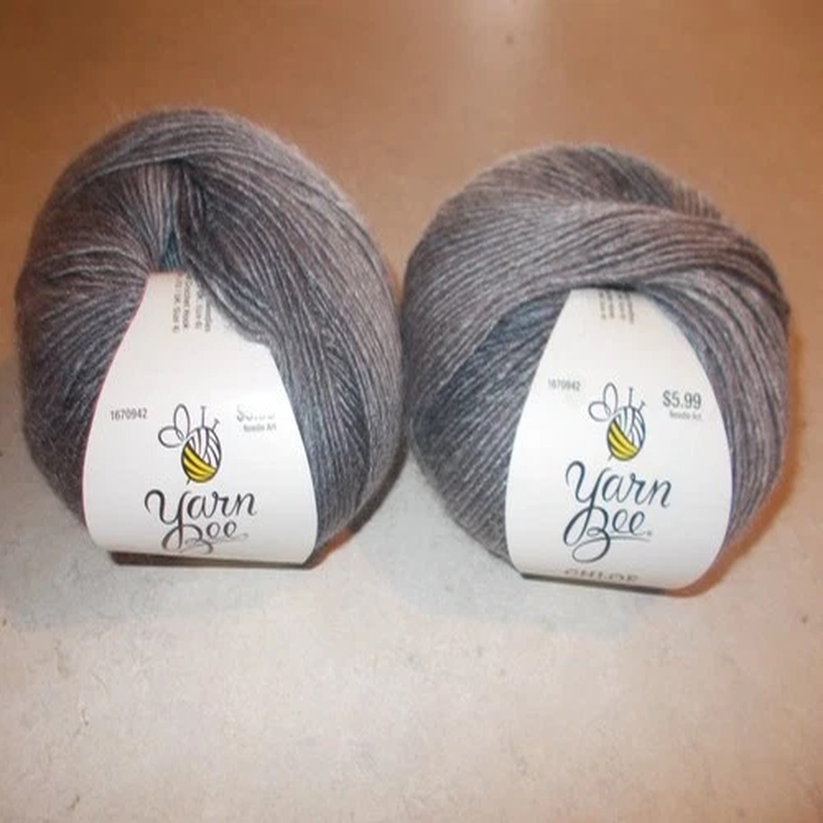 Yarn Bee Chloe Dove Yarn NEW 2 Skeins