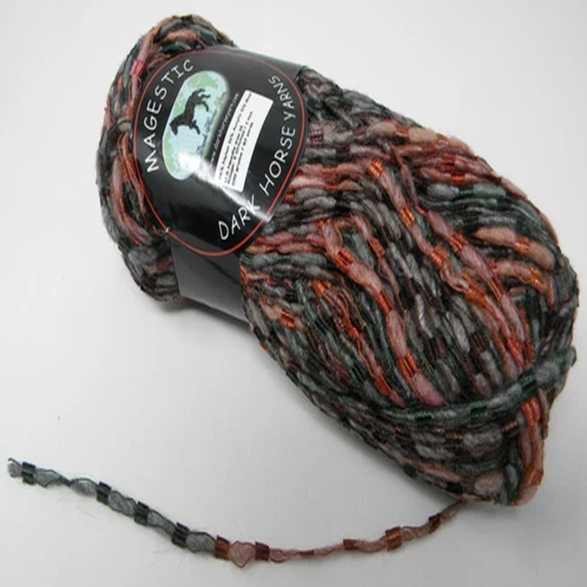 Dark Horse Magestic Wool Blend Red Orange Butterfly Yarn #108