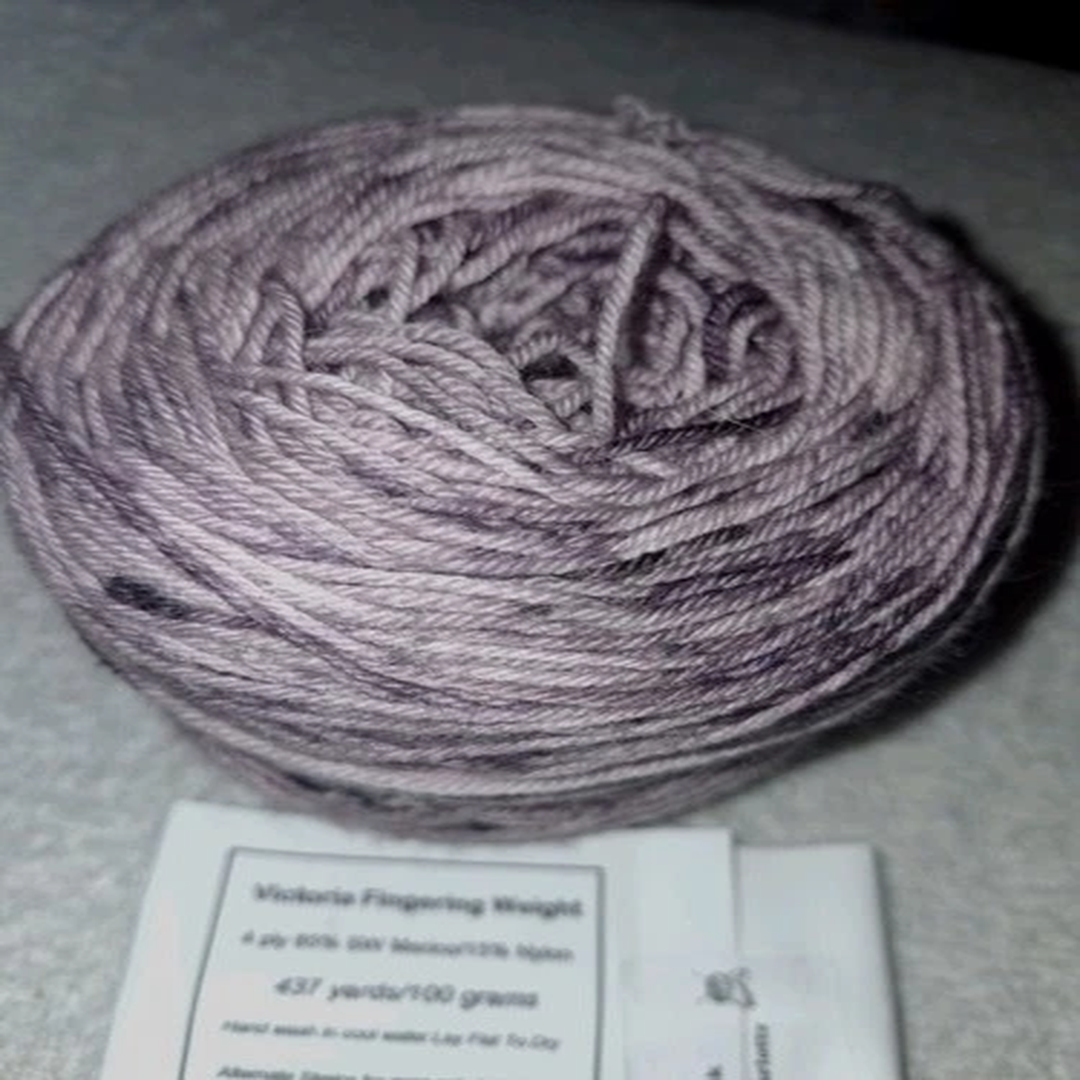 "Dusk In Charlotte " Is A Merino Nylon Blend Fingering Weight Yarn And Is 437y