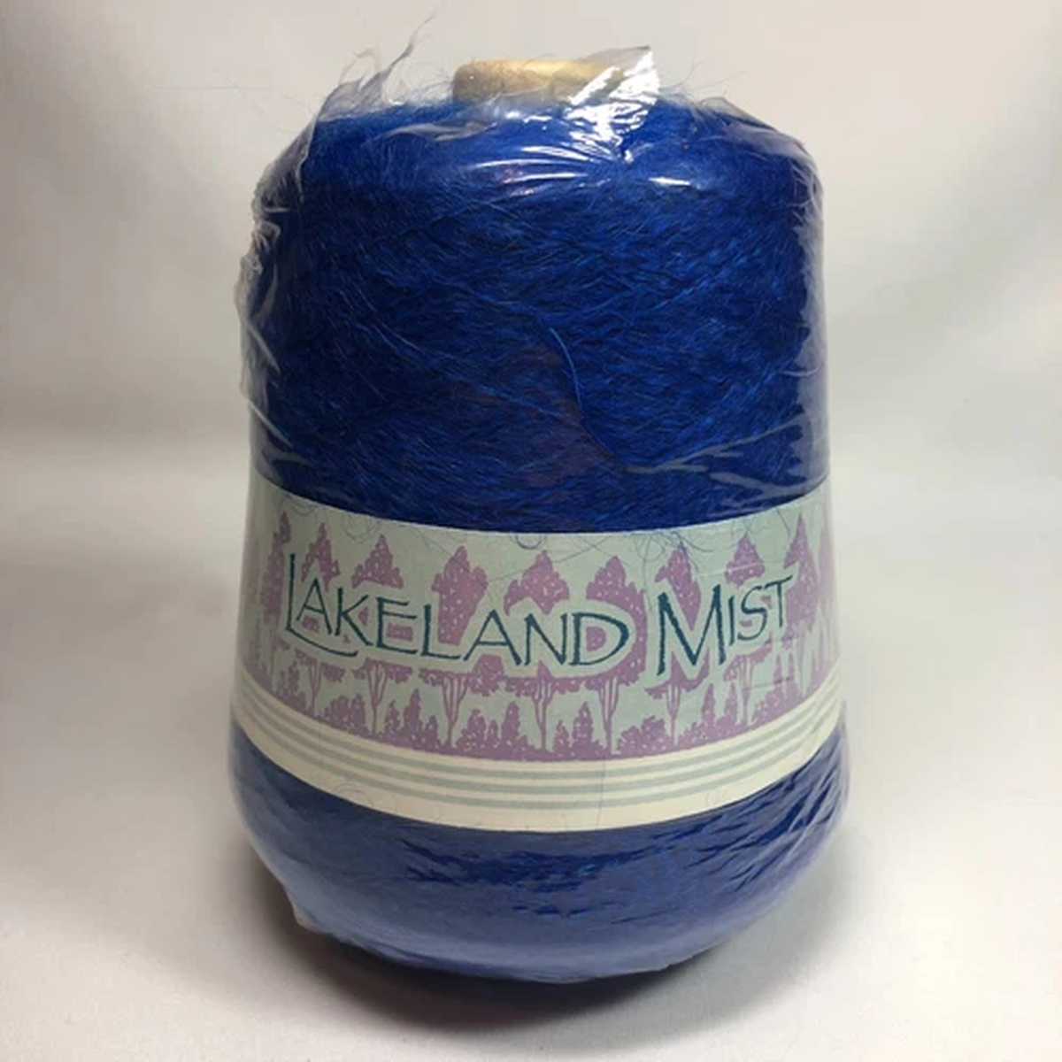 Greendale Mills Lakeland Mist Royal Blue Yarn 40% Mohair, 52% Acrylic 340g Cone