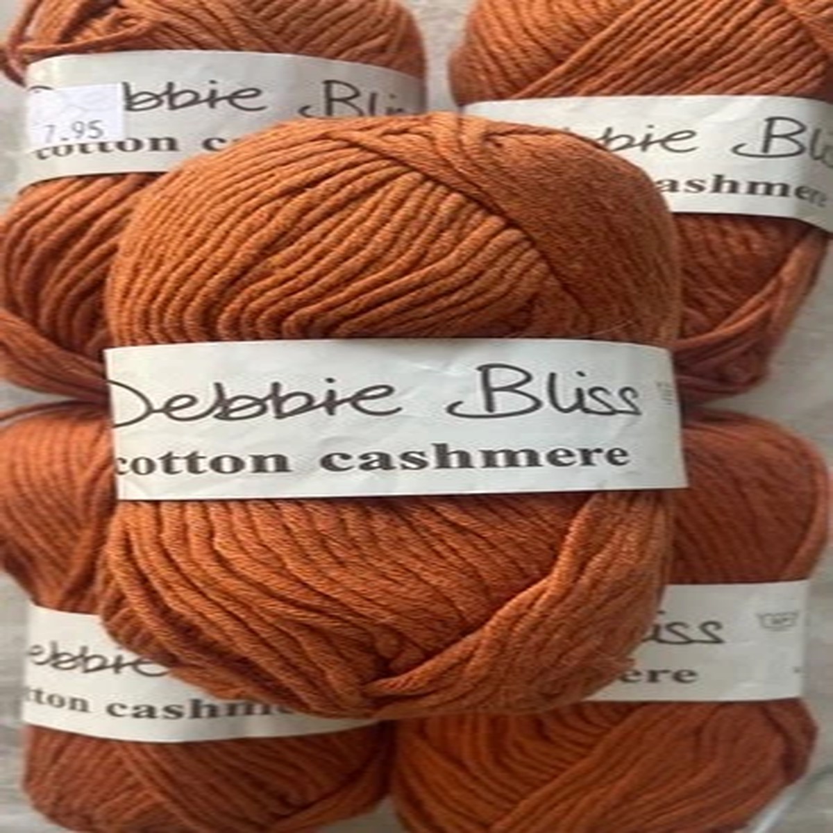 Lot of 6, Debbie Bliss COTTON CASHMERE Yarn, 85%Cotton/15%Cashmere, Color#15005