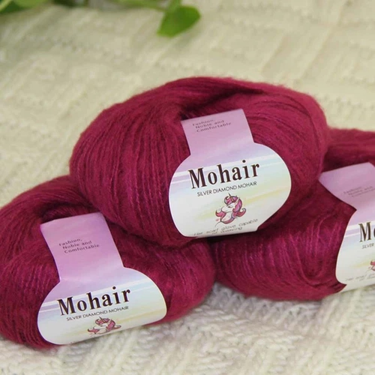 Sale New 3BallsX25gSoft Mohair wool Lace Rug Shawl Sweaters Crochet Yarn 26