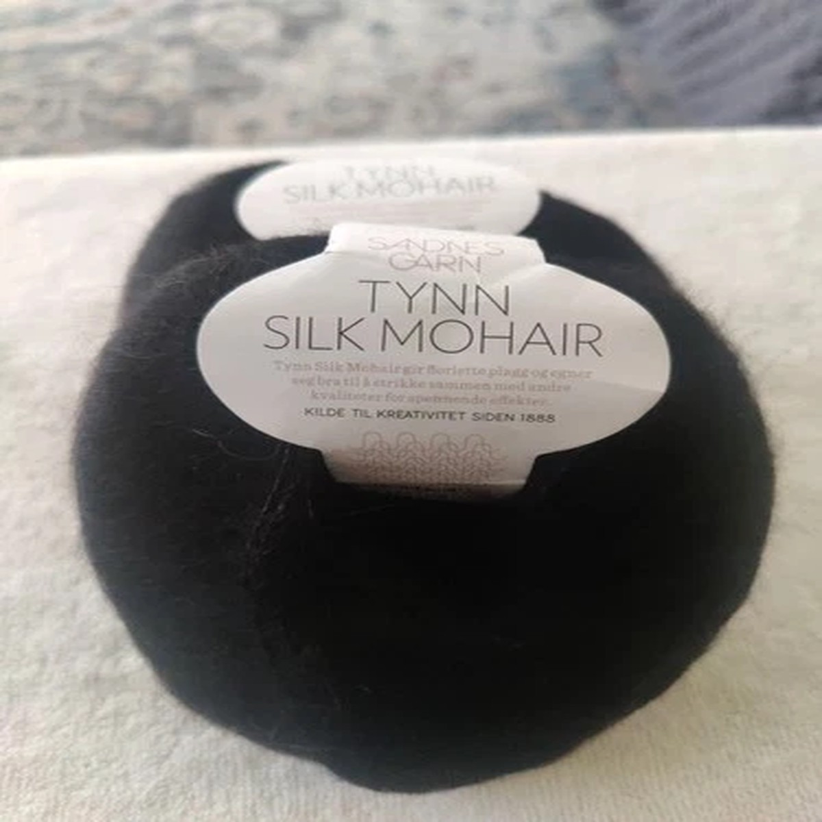 Sandes Garn Tynna Silk Mohair Lot Of 2 Color 1099 Black