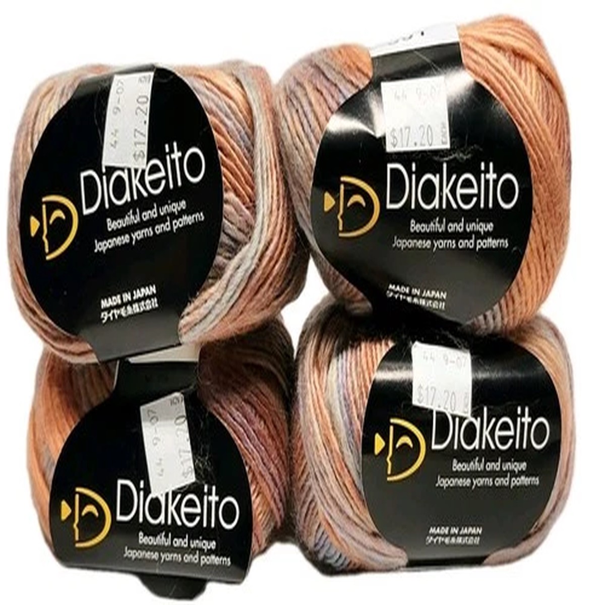 4 Skeins Diakeito Diasilkombrer Wool Silk Mohair Yarn 501 Lot O Japan