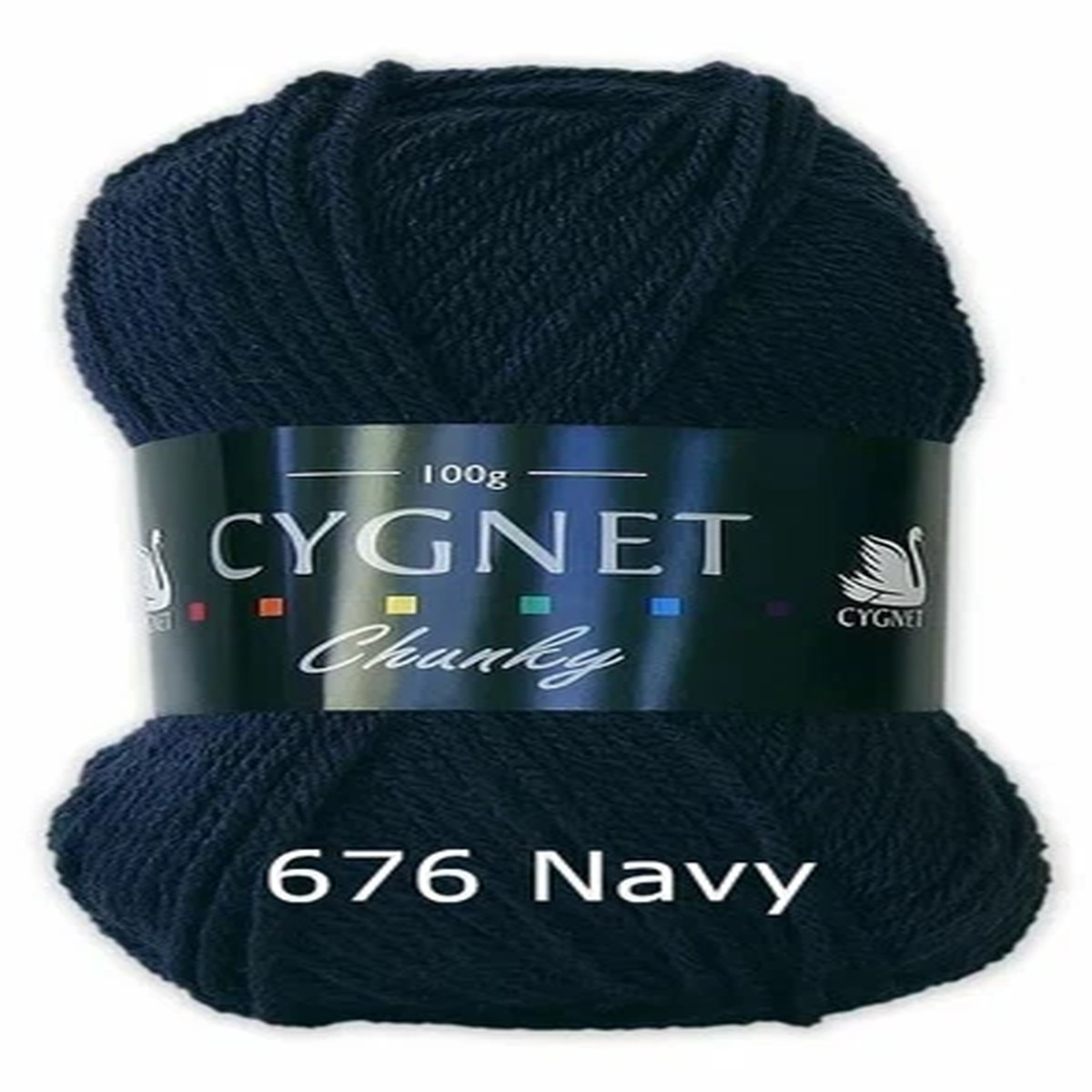 Cygnet Chunky 676 Navy 100g Wool Yarn