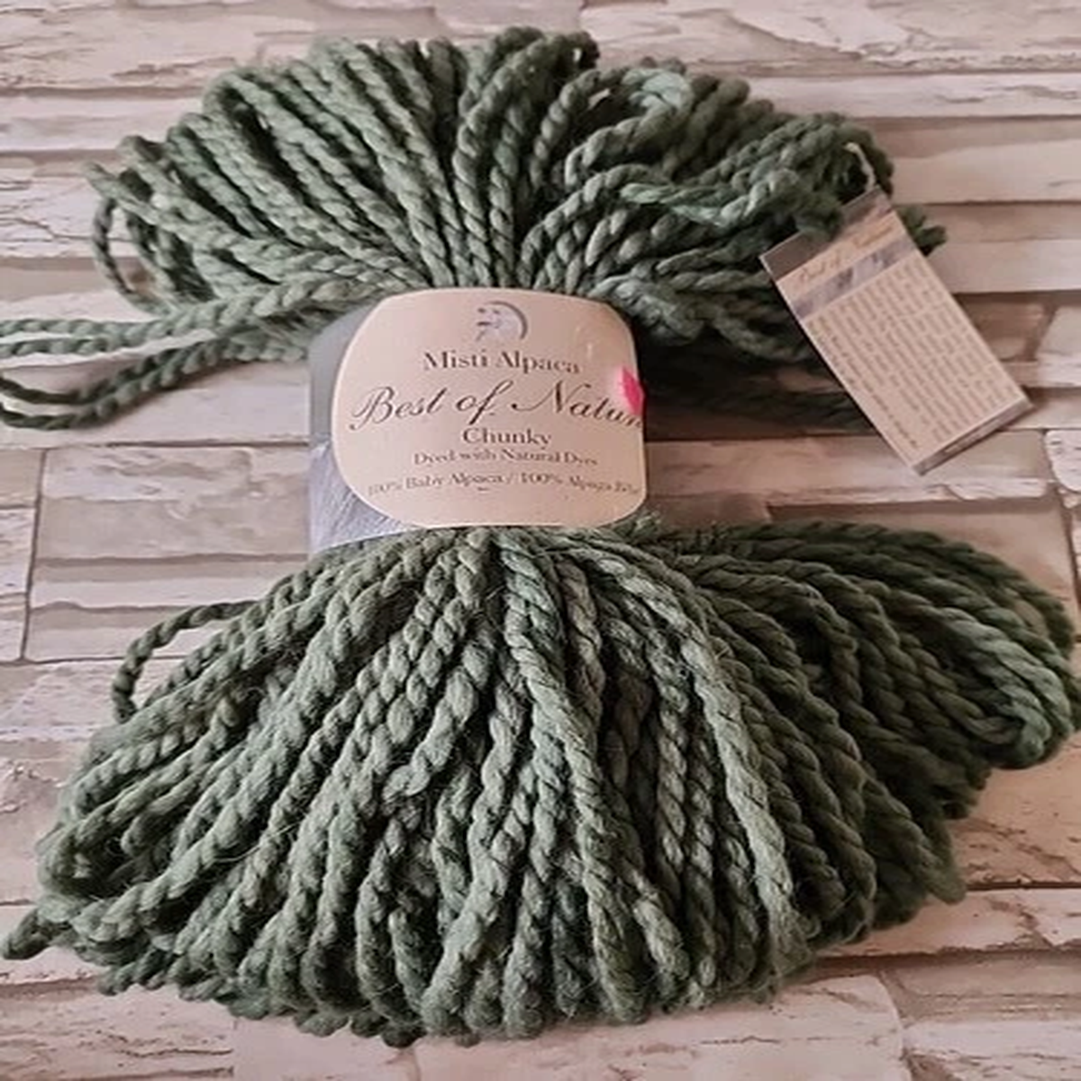 Misti Alpaca Yarn Chunky Skein Peru 108 yards 100g Wetlands BN08 Blue Corn