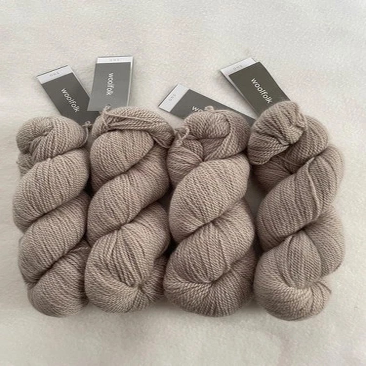 Woolfolk SNO Yarn Color 02 +18 Ovis 21 Ultimate Merino Lot 4 Skeins 200g
