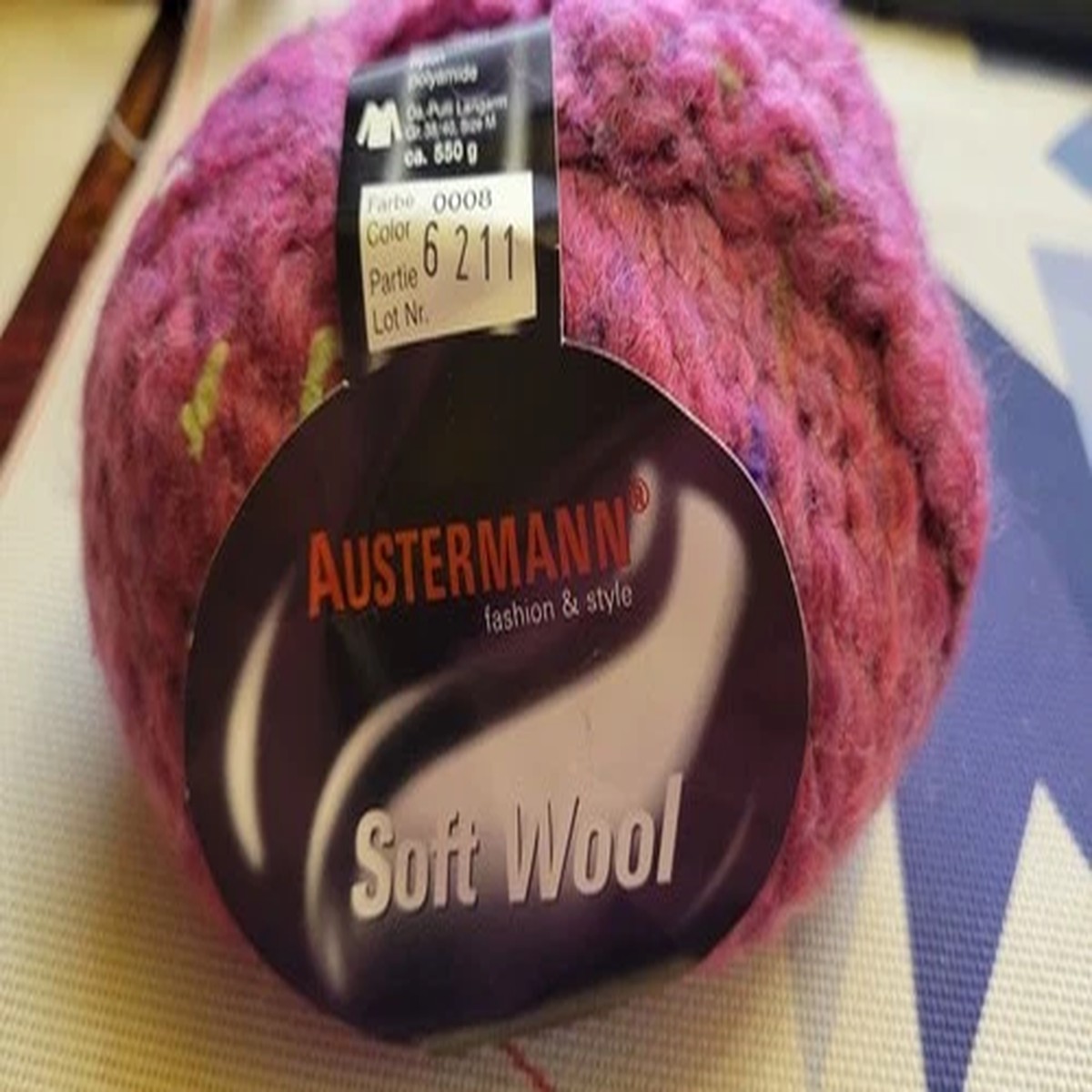 YARN - Austermann "Soft Wool" - Purple ( 10 skein bag)