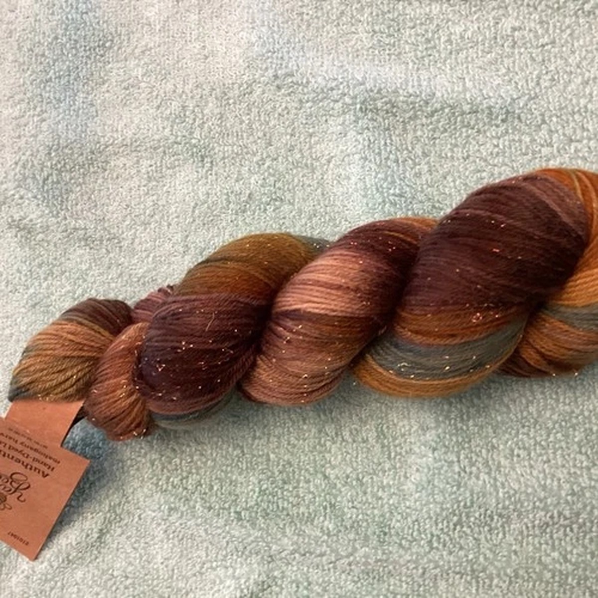 Yarn Bee Hand-Dyed Merino Wool mahogany harvest 3.5 ounce, 420 yard