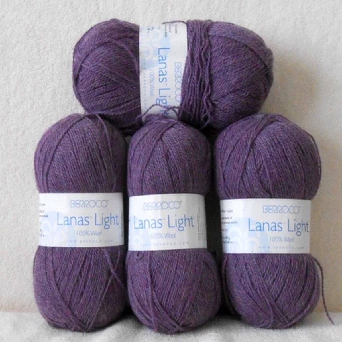 YARN - BERROCO LANAS LIGHT 100% WOOL - MADE IN PERU - 3+ SKEINS - NEW