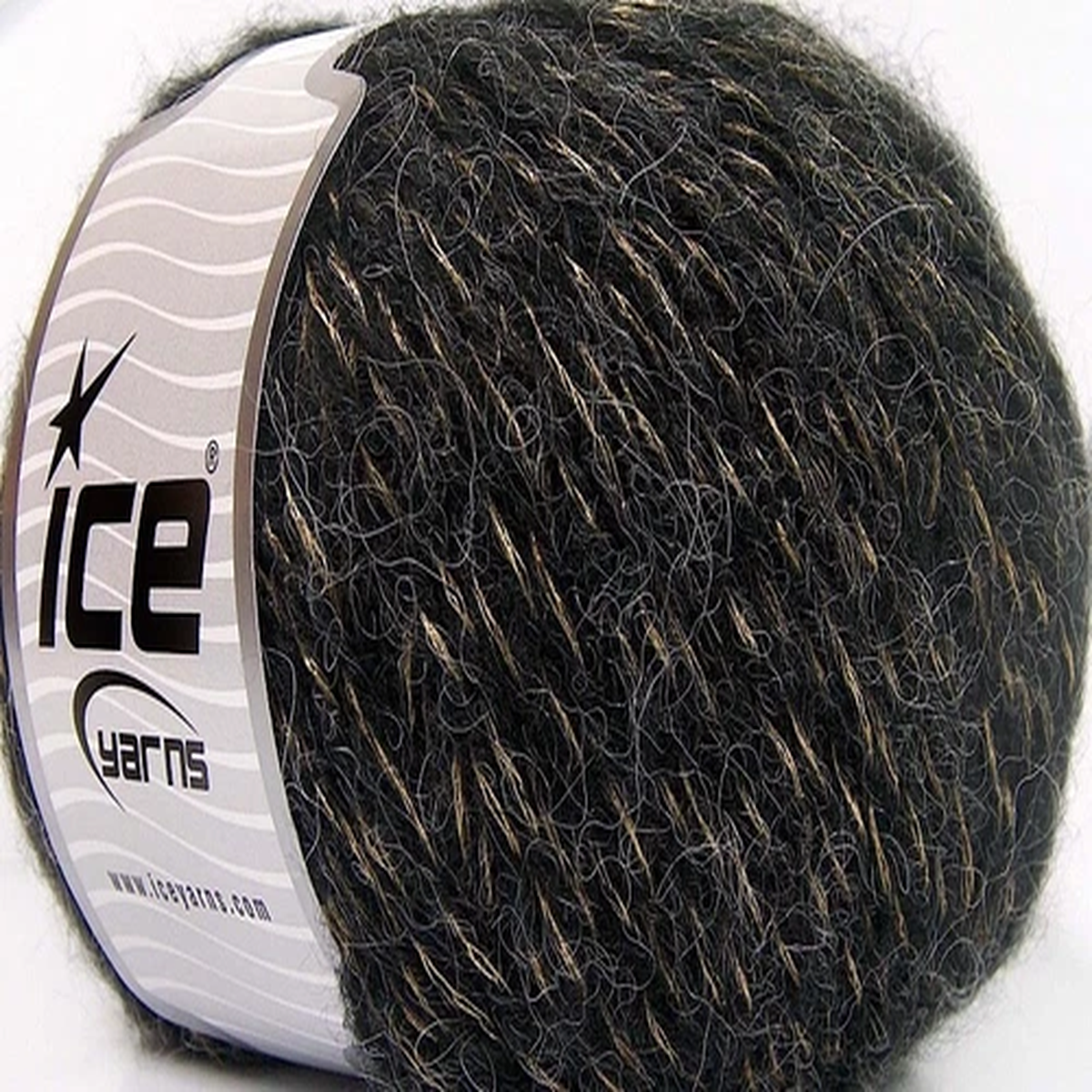 Black Gold Alpaca Shine Yarn 64601 Ice Yarns Worsted Alpaca Blend 100 gr 251 yds