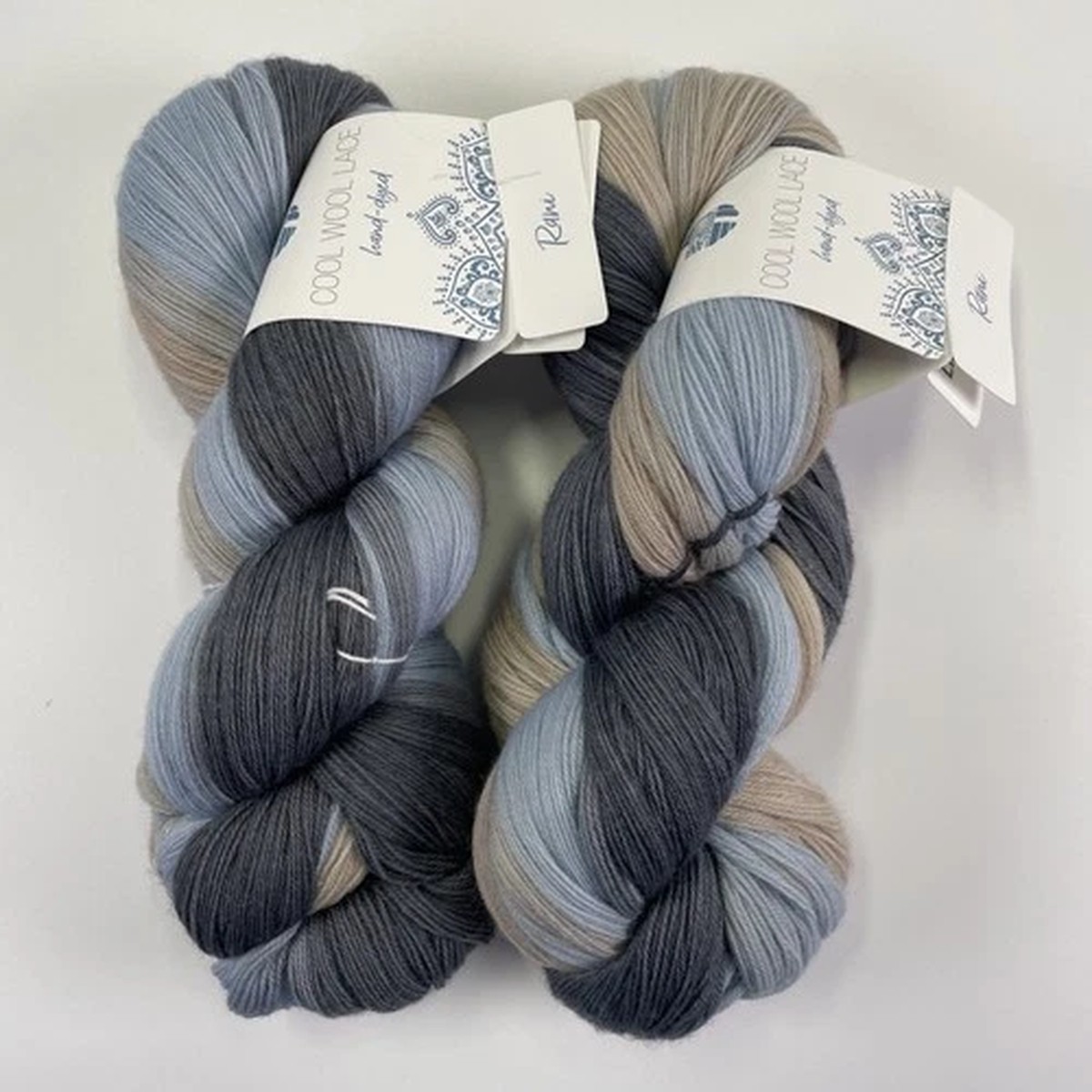Lana Grossa Yarn Cool Wool Lace 100% Merino Wool Hand Dyed RANI 808 ~ Lot of 2