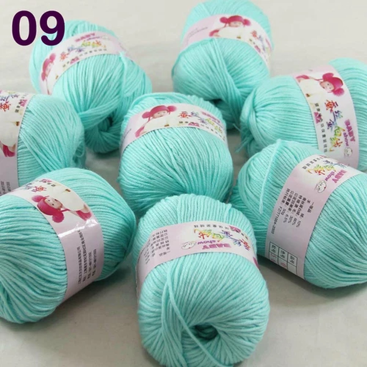 Sale 8 Skeinsx50g Cashmere Silk Wool Baby DK Hand Blankets Crocheted Yarn 09