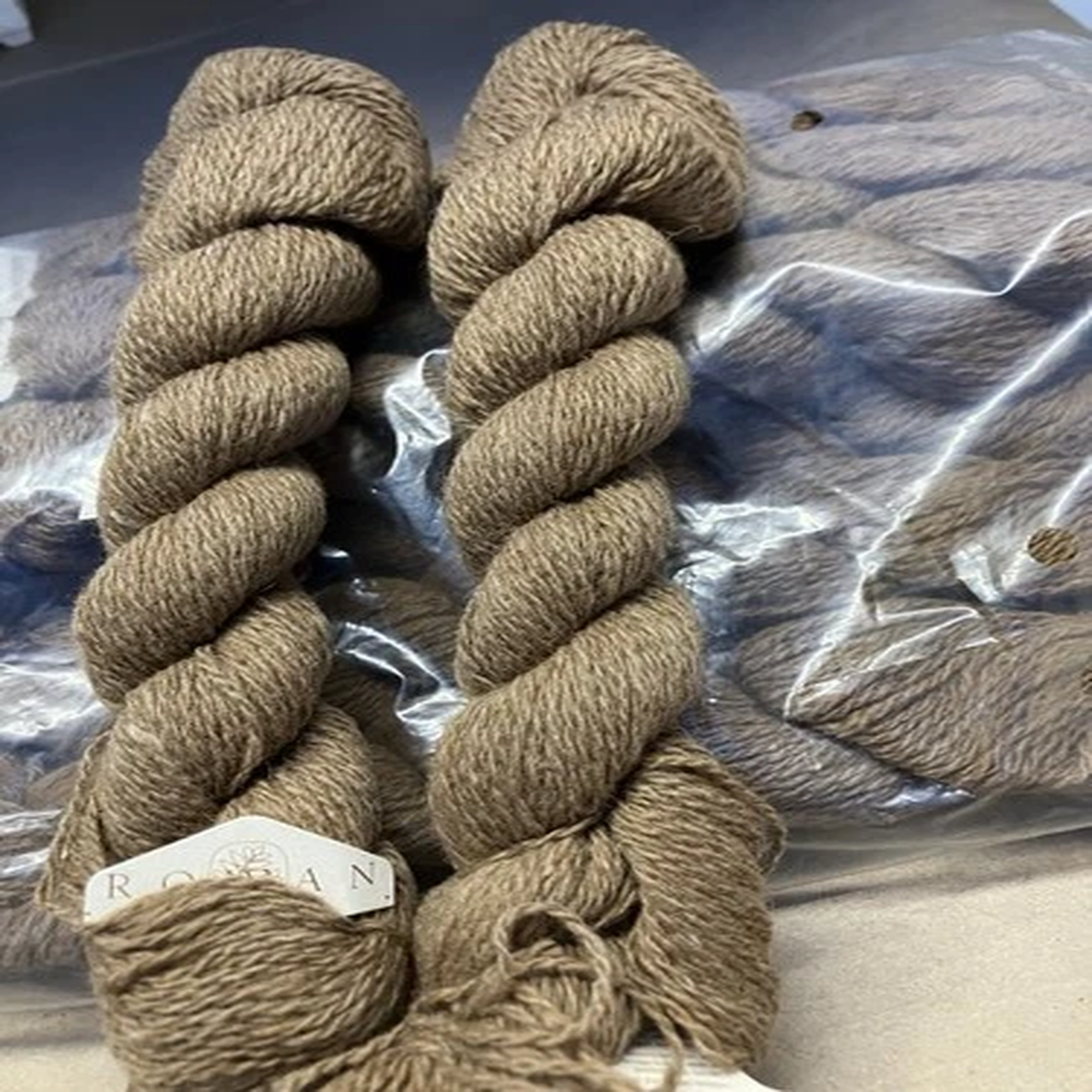 10 Skeins Rowan Donegal Lambswool Tweed 124 Yds Color 470 Nutmeg Fingering