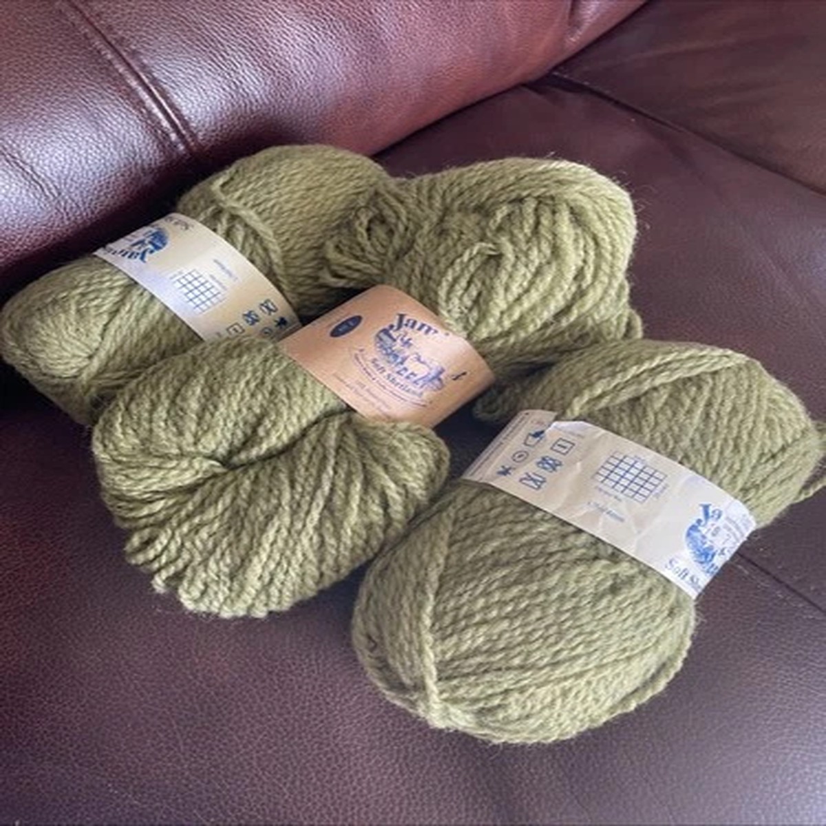 Jamisons Soft Shetland Hundred Percent Wool Gray Smith, Three Rolls