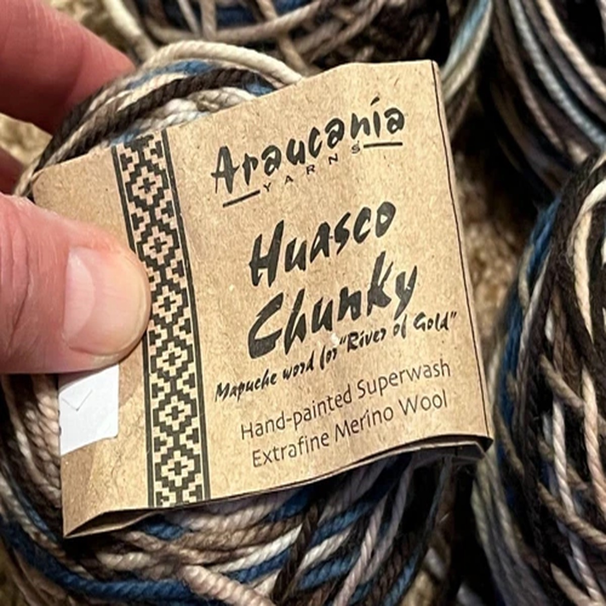 Manos Huasco Chunky Hand Dyed 127 Yards Super Bulky Yarn 100% Wool Sock