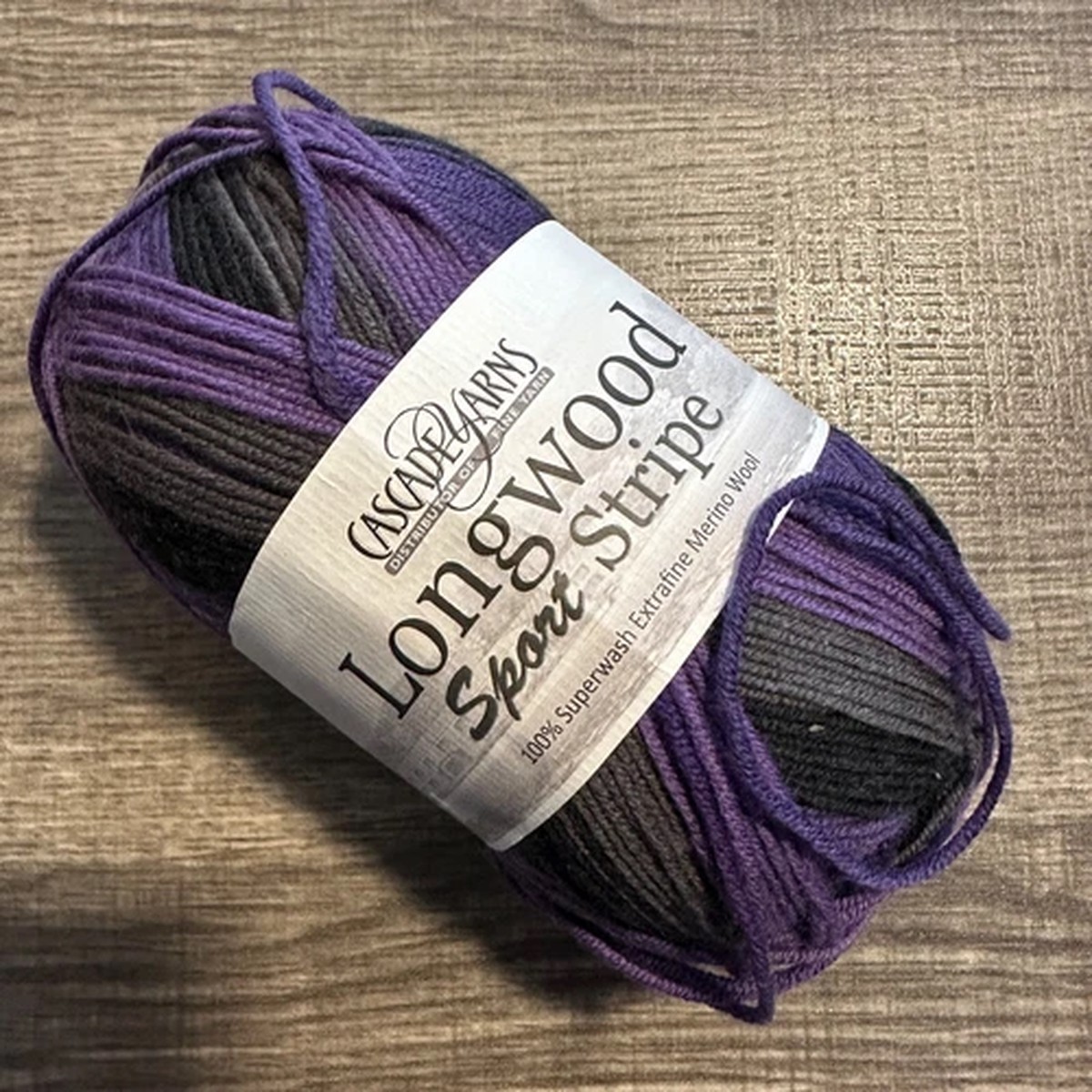 Cascade Yarns Longwood Sport Stripe Yarn - Color #513 Baltimore FREE US Shipping