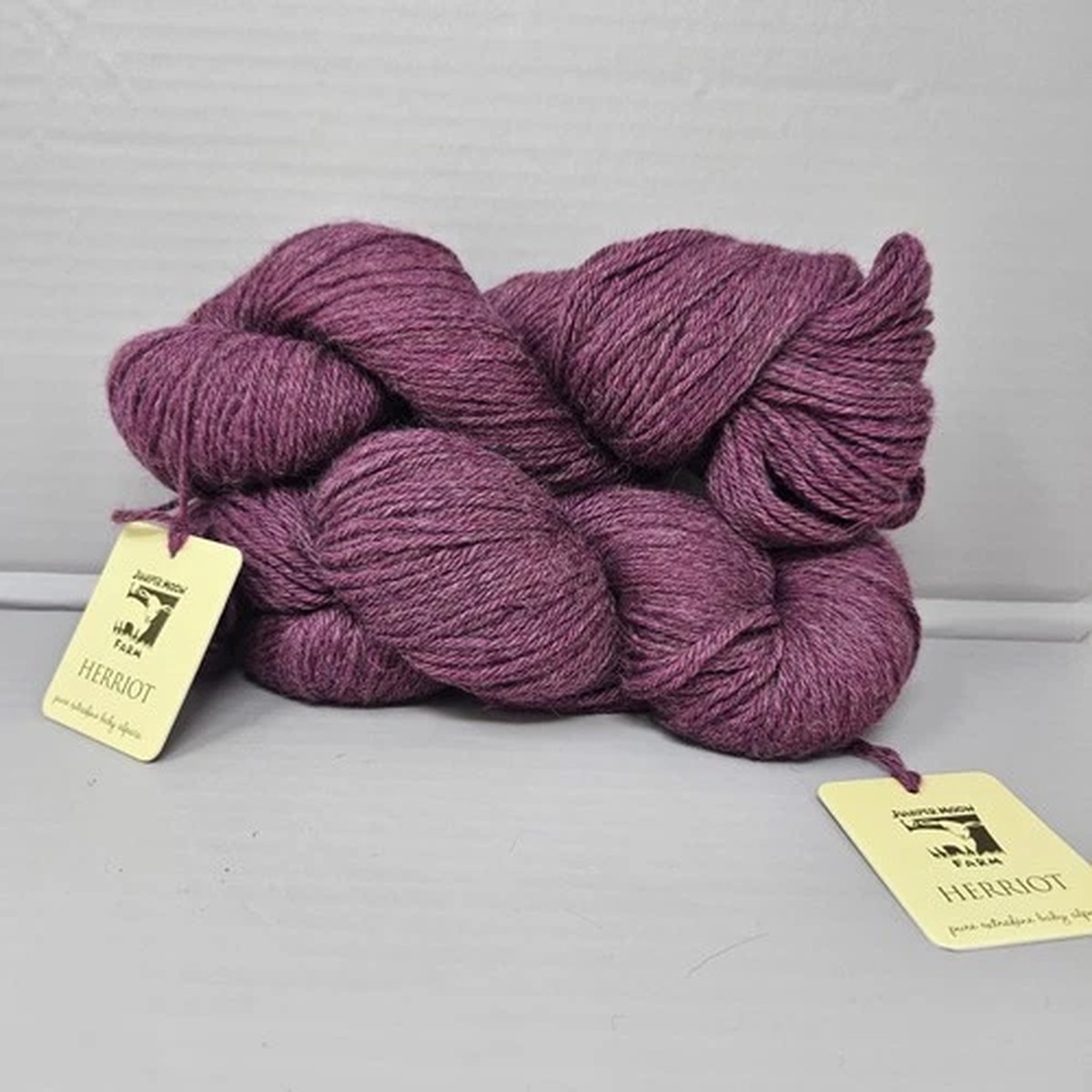 Juniper Moon Farms Yarn Herriot Baby Alpaca Burgundy 1065 2pc Y7