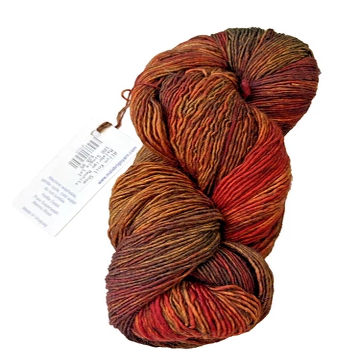 Malabrigo - MECHITA - SINGLE LOT (RED/BROWN) SW Merino Wool Single Ply 420 yds