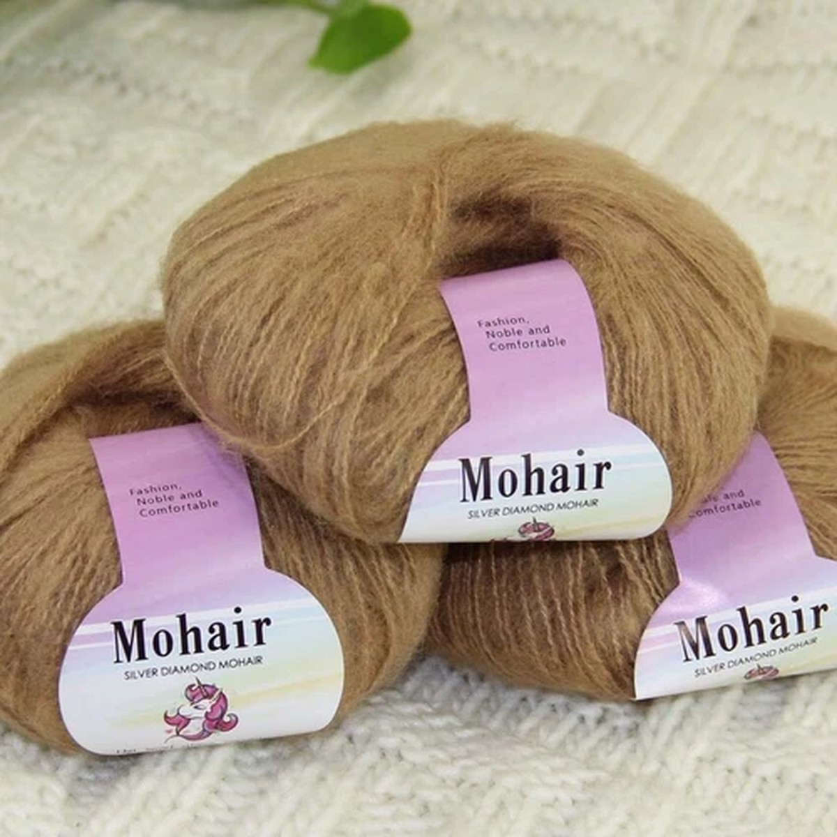 Sale New 3BallsX25gSoft Mohair wool Lace Rug Shawl Sweaters Crochet Yarn 27