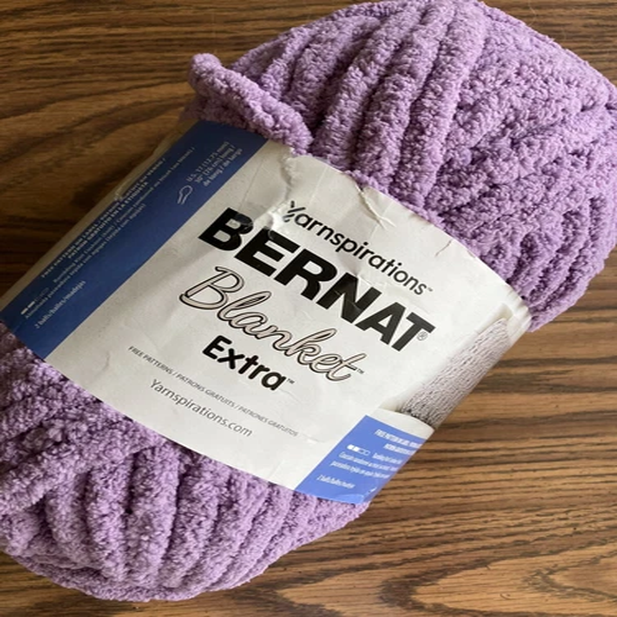 1 Skein Bernat Blanket Extra Yarn Color Gray Orchid Polyester 10.5 OZ