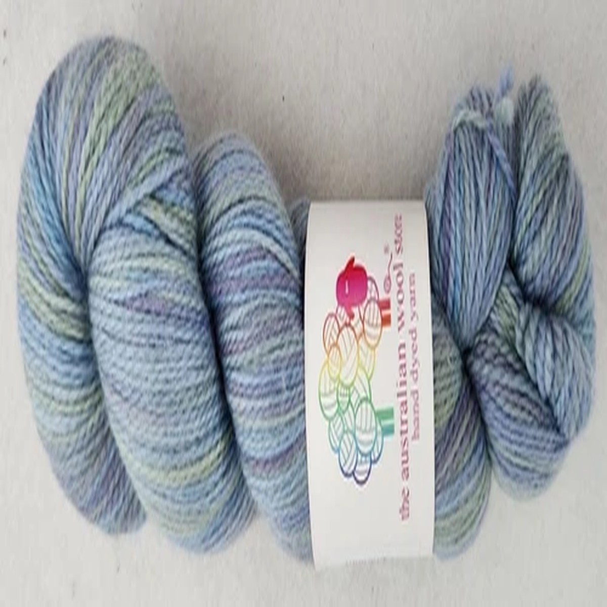 100gm Australian Merino/Silk/Nylon Wool, 4ply, Hand-dyed Yarn 350m, Knit