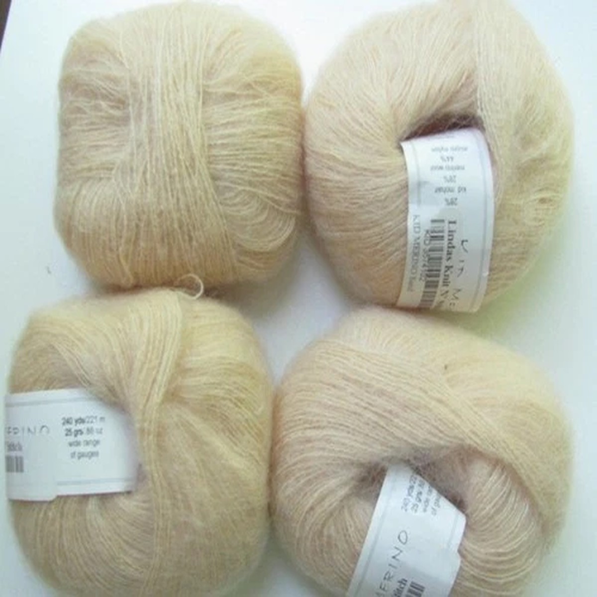 Crystal Palace Yarns Kid Merino Lace Weight 4 Skeins 960 yds Color Sand