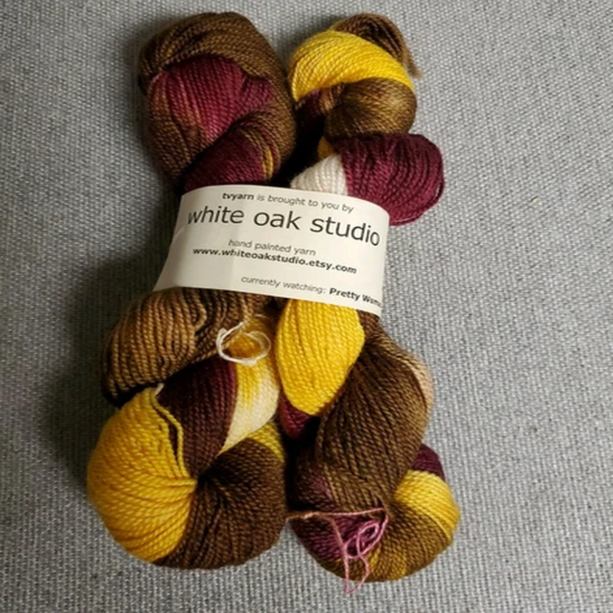 white oak studios vintage tvyarn "Pretty Woman" 2 skeins 175 yds ea merino wool