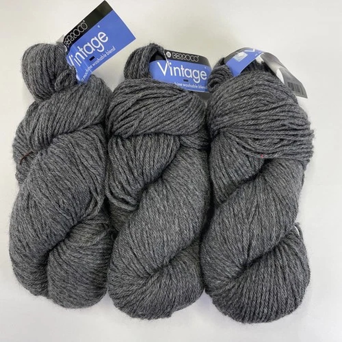 Berroco Vintage Yarn Worsted -Wool/Acrylic/Nylon- 3 Skeins CRACKED PEPPER #5107