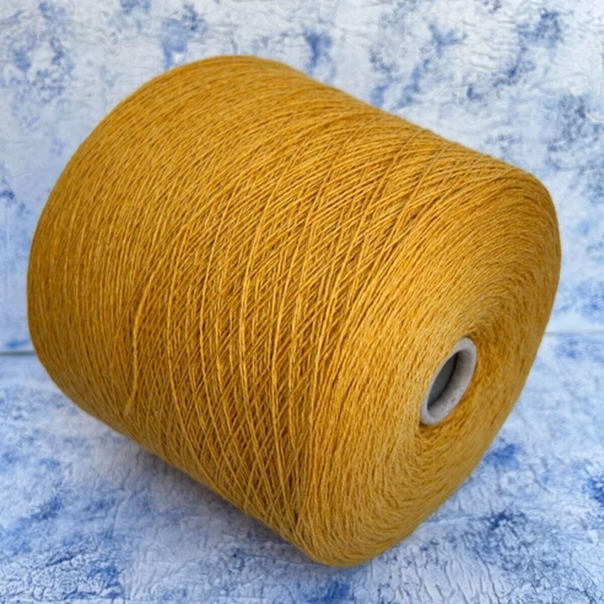 Cashmere merino 50/50% fine yarn Yellow 750m/100g (820yrd/3.52oz ), per 100g