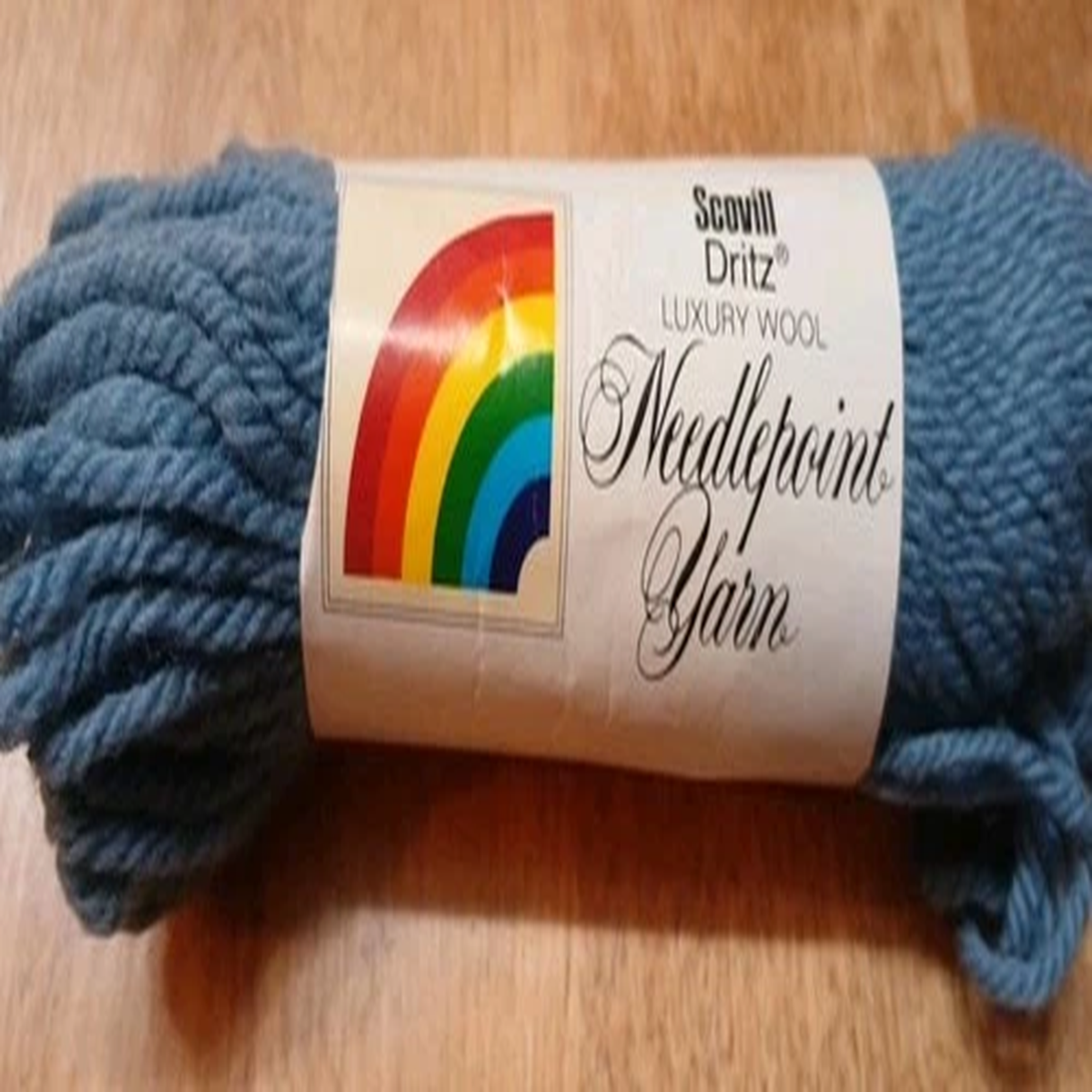 Vintage Gobelin Blue Scovill Dritz 100% Virgin Wool Yarn 558-55317