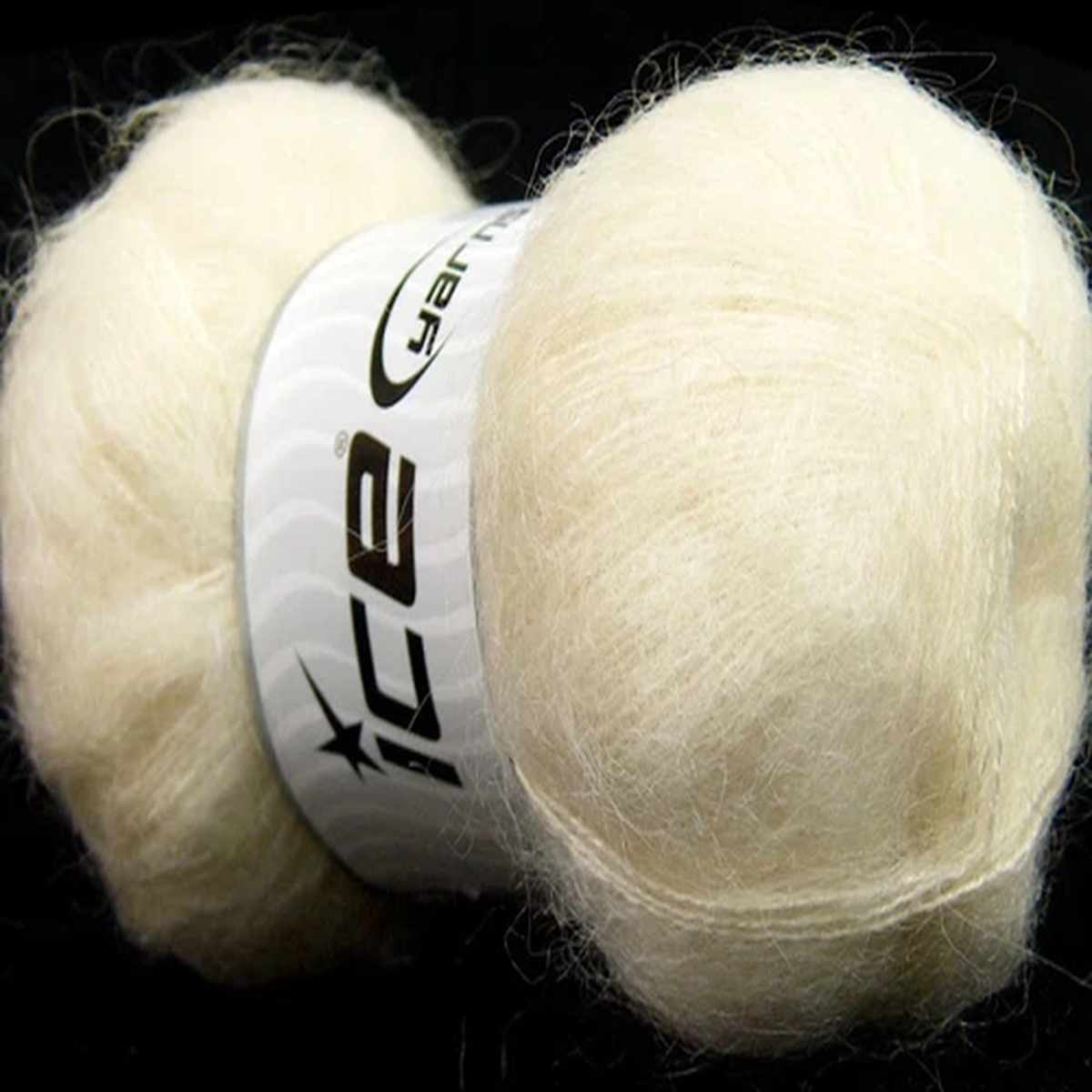 Cream Bermuda Mohair Yarn 35047 Ice Yarns DK 100gr 546yds