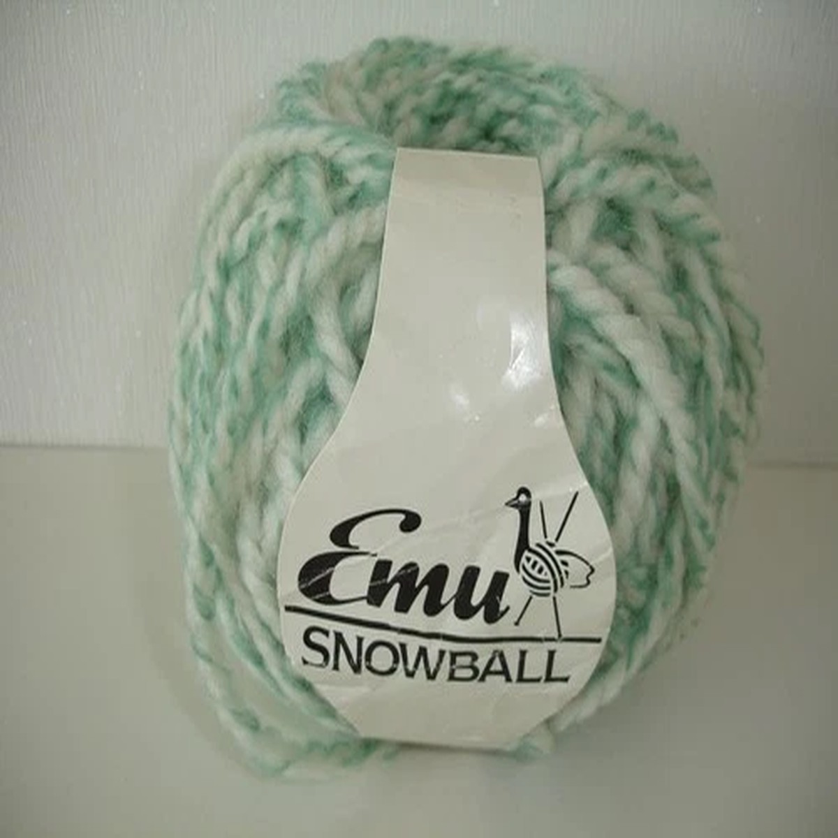 Emu Snowball Knitting Wool 100g Green Ivory Multi Chunky Bulky Knit Yarn