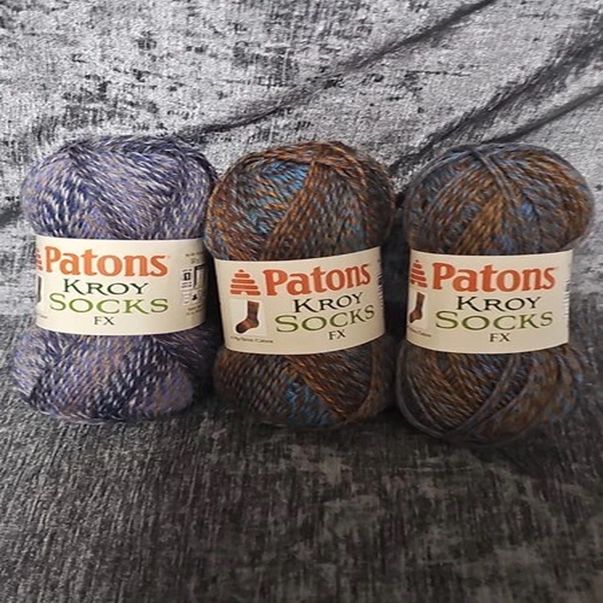 Patrons Kroy Socks FX Sock Yarn Lot of 3