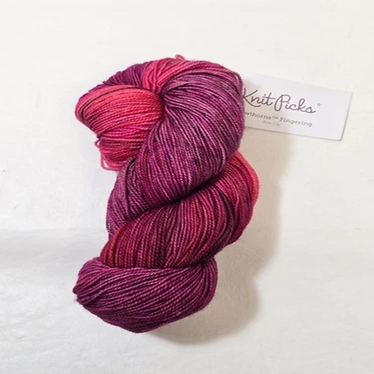 Rose City 6174 Knit Picks Hawthorne Fingering #1 Sock Wool Yarn 357 Yards