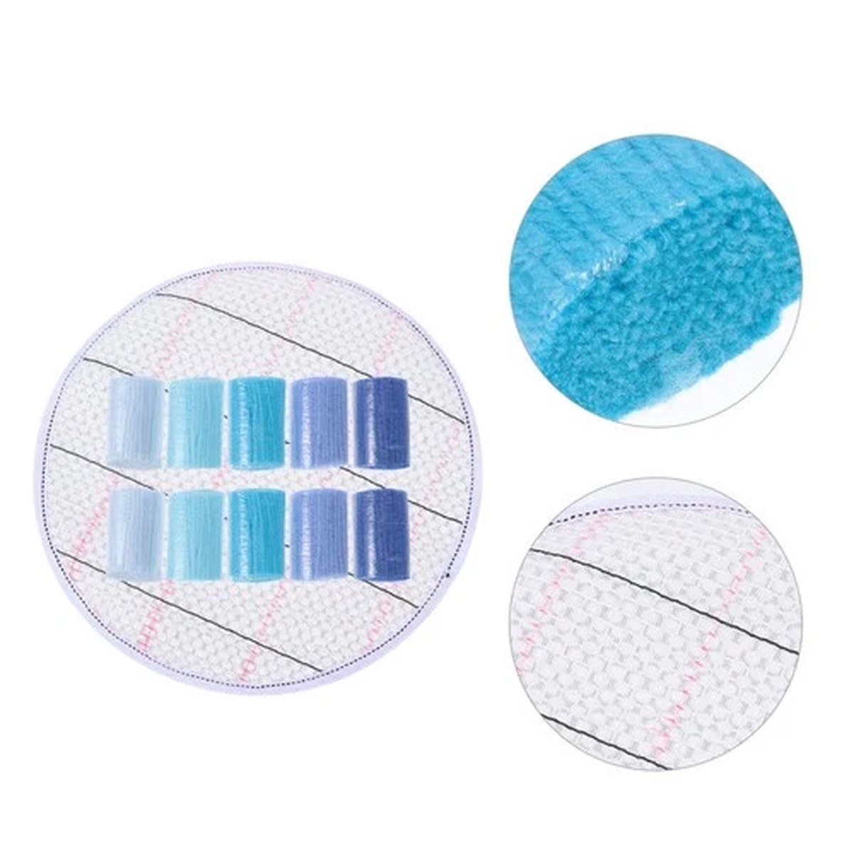 1 Set of DIY Rug Yarn Tapestry Carpet Rug Weaving Making Wool Yarn Mesh Pad