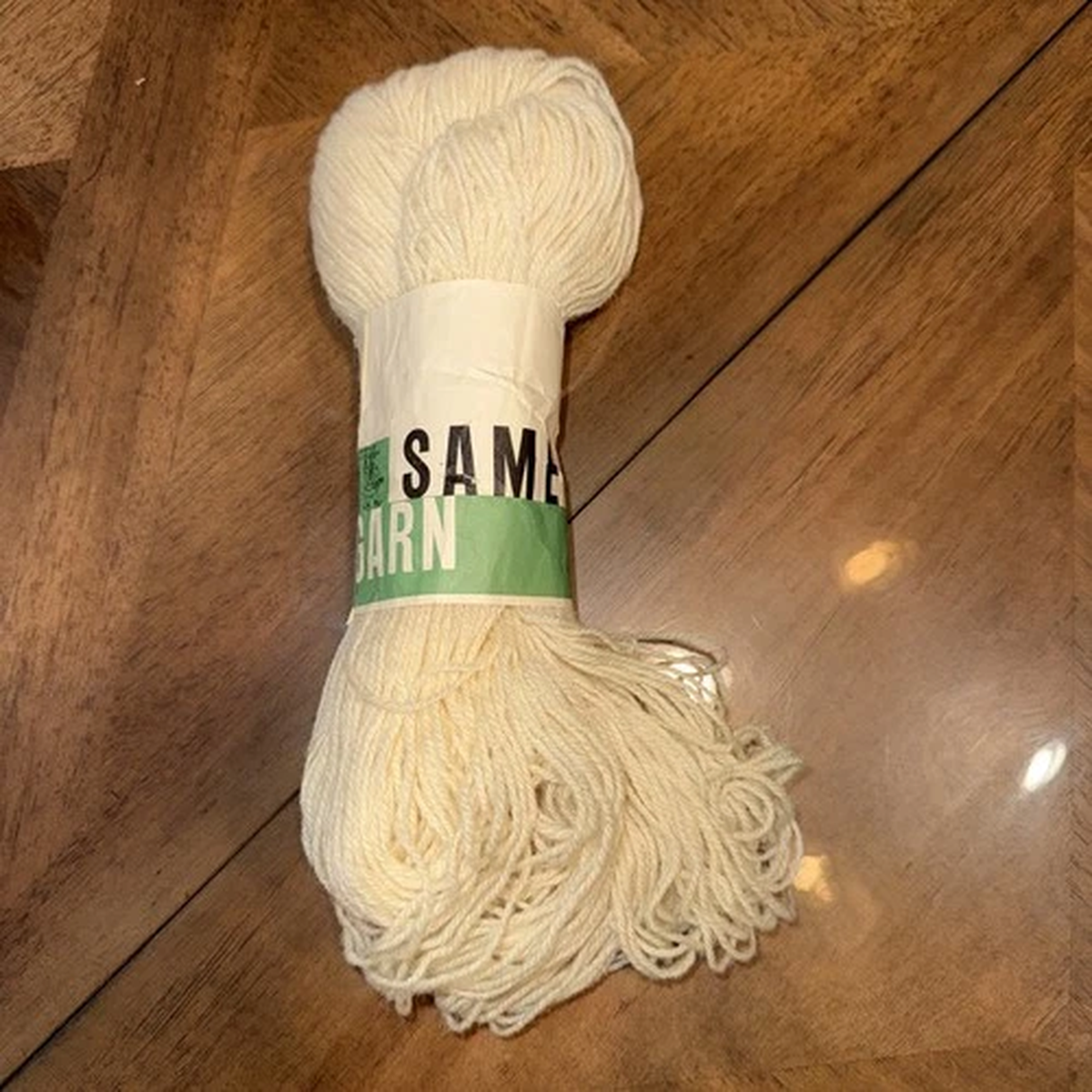 100% Virgin Wool Made In Norway. Ivory In Color - 1 Skein. How Many