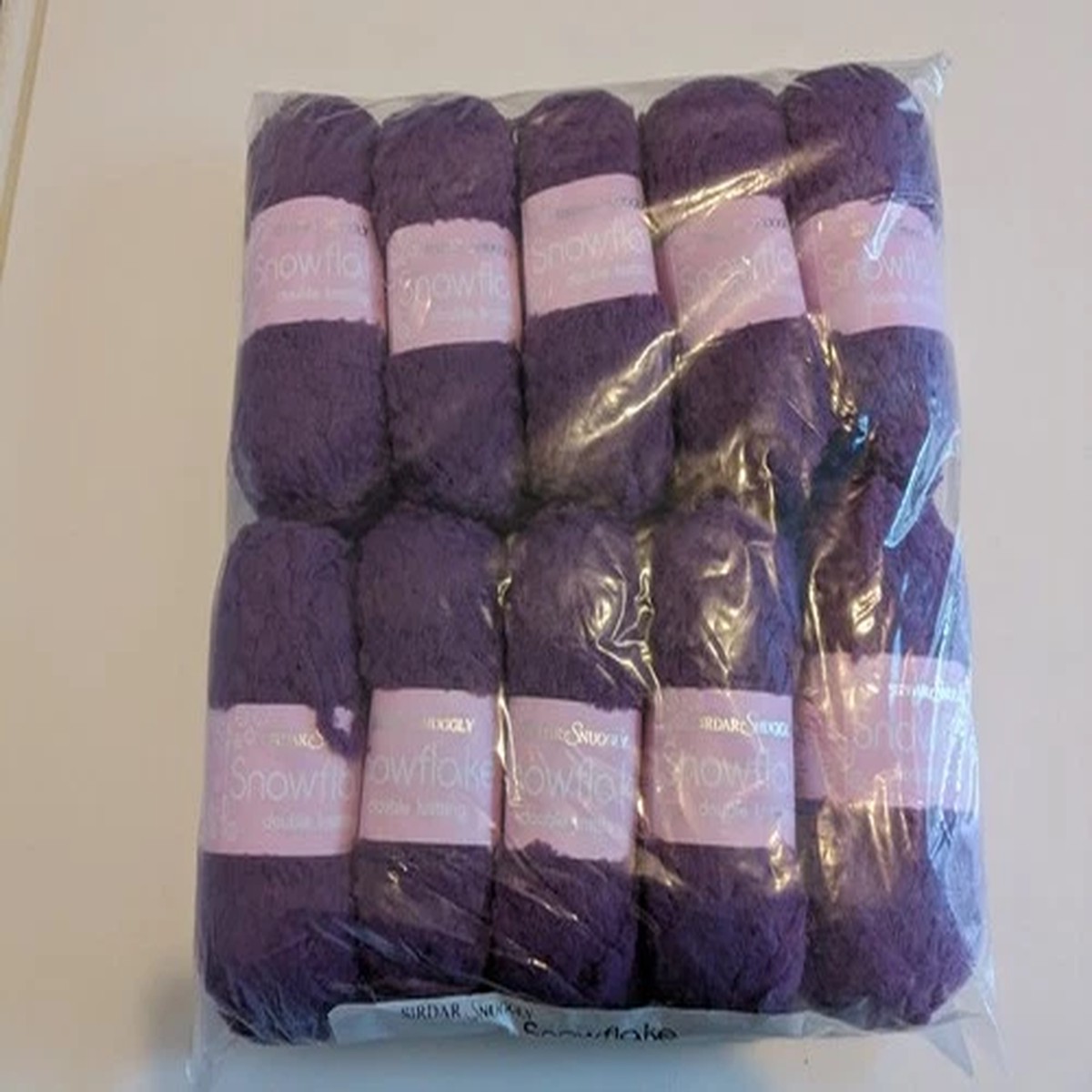 250G SIRDAR SNOWFLAKE 662 PLUM purple KNITTING WOOL YARN DK 4mm fleece