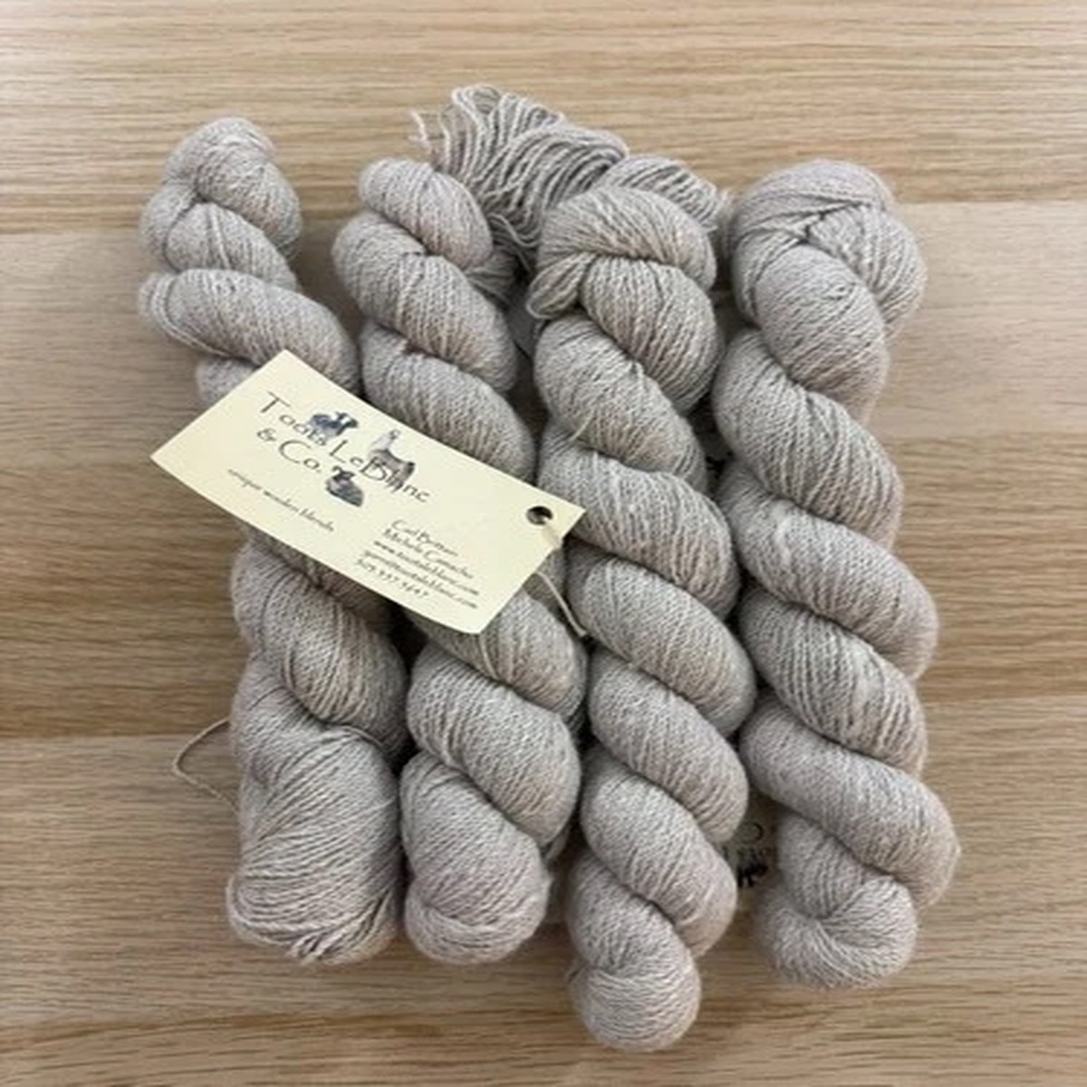 4 x Toots LeBlanc & Co Jacob 40/60 Angora/Merino fingering weight luxury yarn